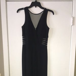 Size 7/8 long black prom dress.